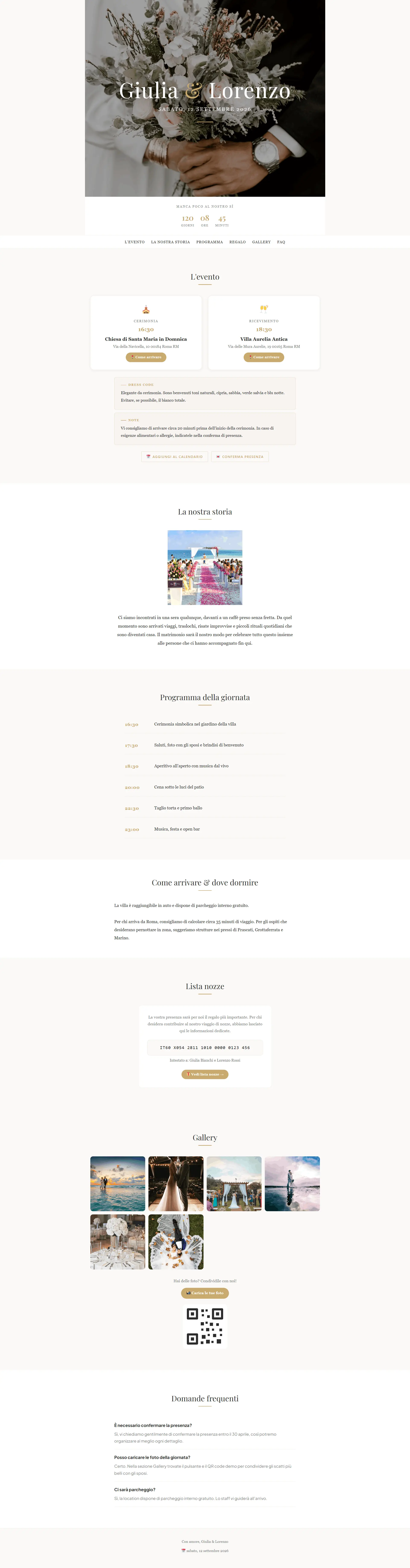 Anteprima layout Classico Elegante